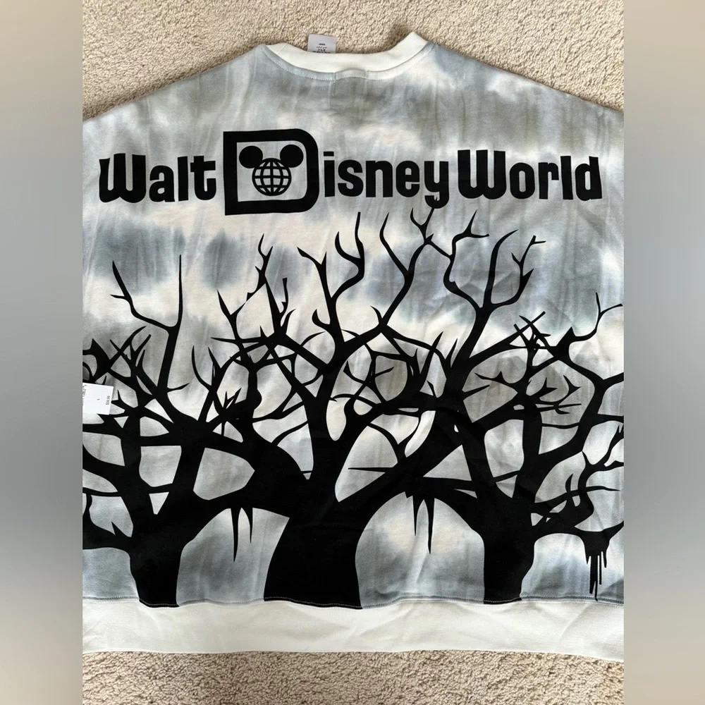 SOLD - Disney Parks Halloween Vampire Mickey Spooky Pullover Sweater (Size:L) - Picture 10 of 15